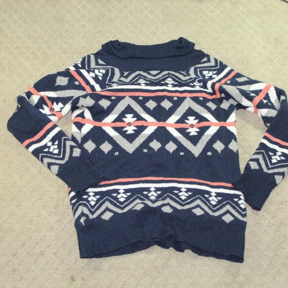 Hippie Rose Women's Size XS Tribal Patterned Cardigan - Picture 2 of 6